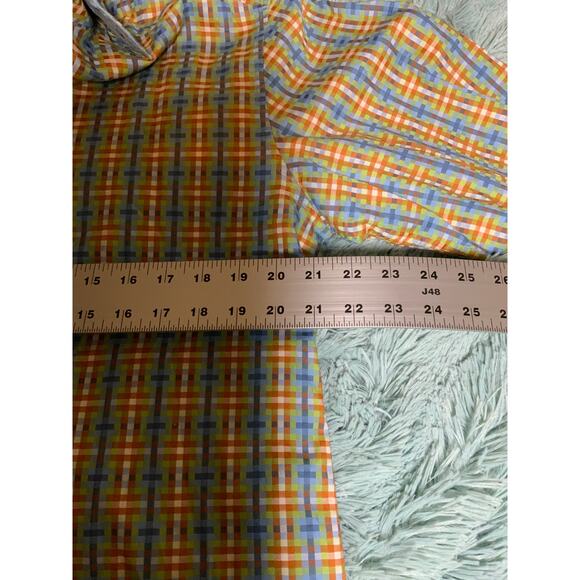 Limited Robert Graham Green, Blue, & Orange Checkered Button-Up - Medium - Picture 7 of 7